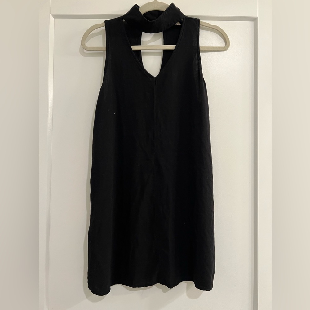 High Neck Keyhole Cut Out Dress